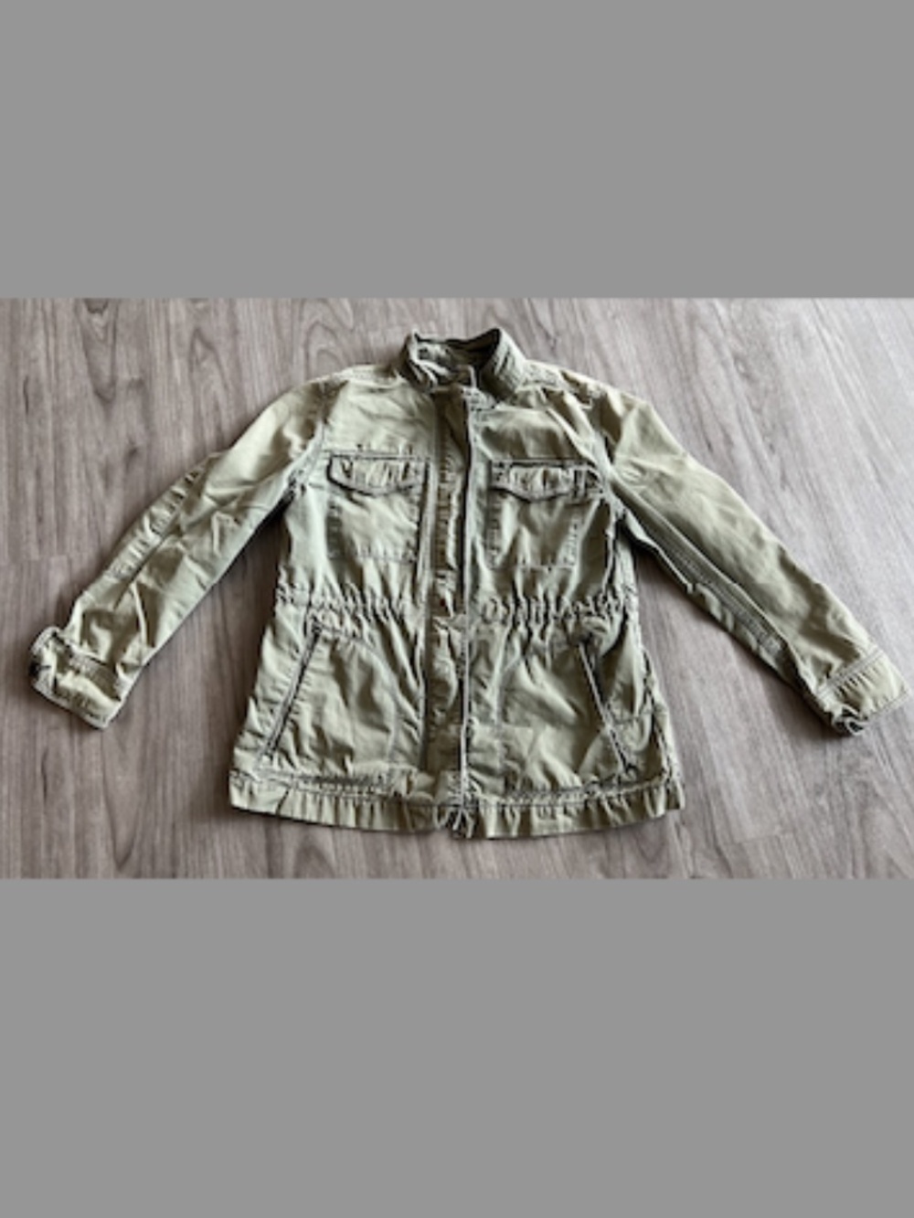 Gap Chore/Utility Jacket (Small Petite, Women, Sage Green)